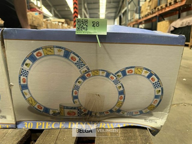 Porseleinen servies diner set - 30 st - afbeelding 2 van  2