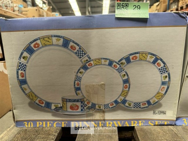 Porseleinen servies diner set - 30 st - afbeelding 2 van  5