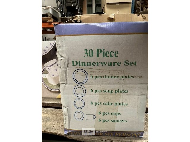 Porseleinen servies diner set - 30 st - afbeelding 3 van  5