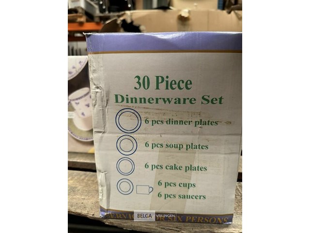 Porseleinen servies diner set - 30 st - afbeelding 5 van  5