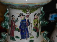 Porselijnen vaas h= 45cm - afbeelding 3 van  3