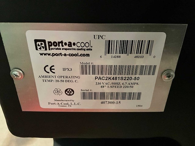 Portacool pac2k481s220-50 woestijnkoeler - afbeelding 8 van  9