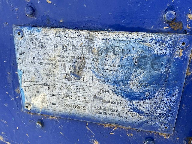 Portafill 2000 ct mobiele zeefinstallatie - afbeelding 11 van  36