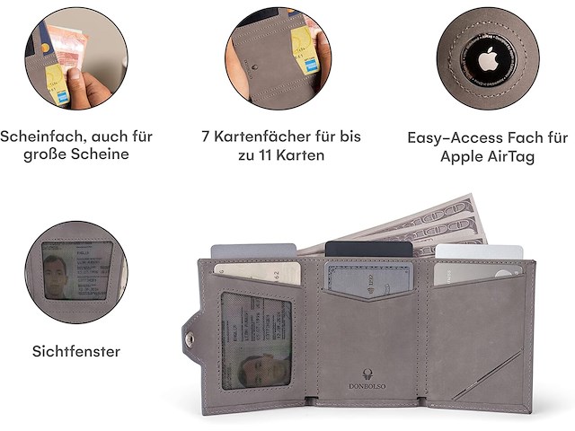 Portemonneehoes grijs - afbeelding 2 van  5