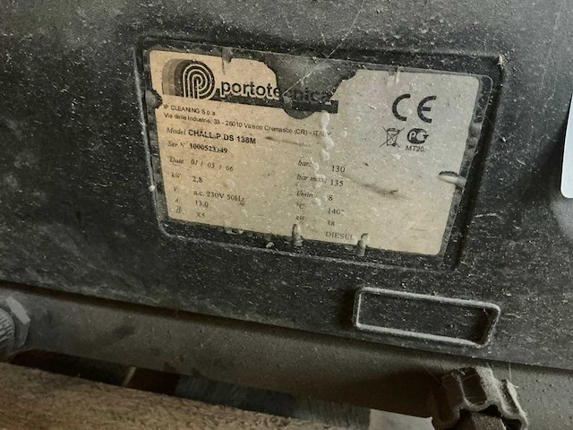 Portotechnica chall.p.ds 138m hogedrukreiniger - afbeelding 5 van  5