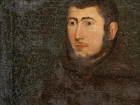 Portrait of a spanish monk, oil on canvas 68 x 58 cm. (26.76 x 22.82 in.), frame: 85 x 75 cm. (33.46 x 29.53 in.) - afbeelding 4 van  5