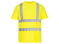 Portwest - ec12 - t-shirt hi vis yellow maat m (20x) - afbeelding 1 van  2
