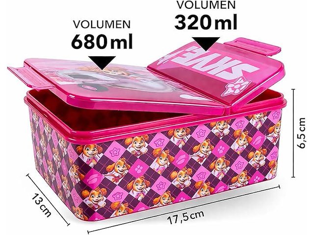P:os paw patrol broodtrommel - afbeelding 2 van  3