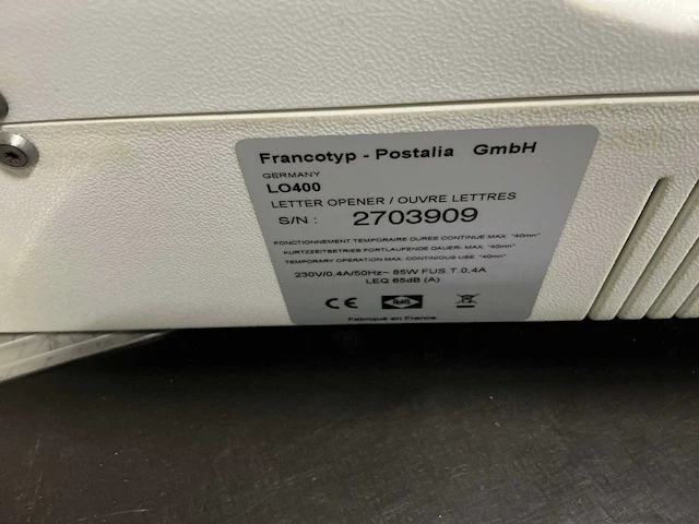 Postalia lo400 elektrische briefopener - afbeelding 4 van  4