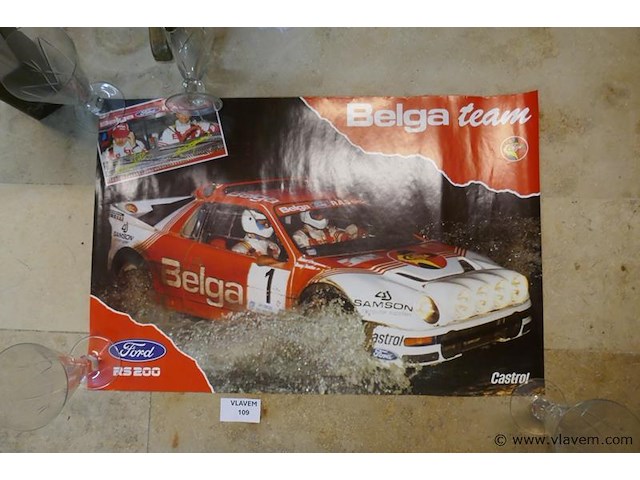 Poster belga team - afbeelding 1 van  1