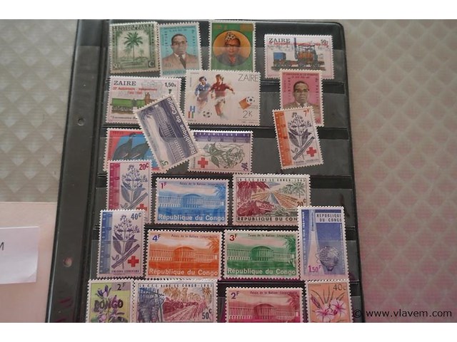 Postzegels congo enz.. - afbeelding 2 van  3