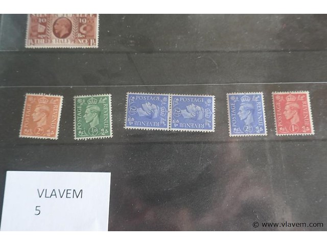 Postzegels engeland - afbeelding 2 van  9