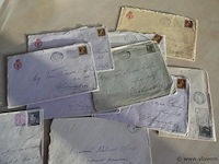 Postzegels op brief - afbeelding 2 van  2