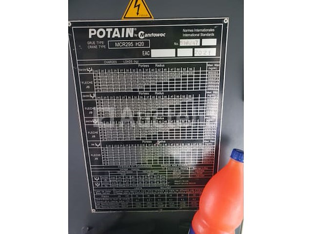 Potain mcr295 h20 luffing fok torenkraan - afbeelding 4 van  25