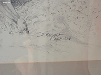 Potloodtekening d. regout (1988) "vierspan in... - afbeelding 3 van  3