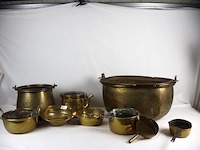 Potten geel koper (plm 6) - afbeelding 1 van  9