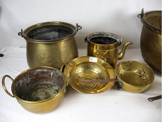 Potten geel koper (plm 6) - afbeelding 2 van  9