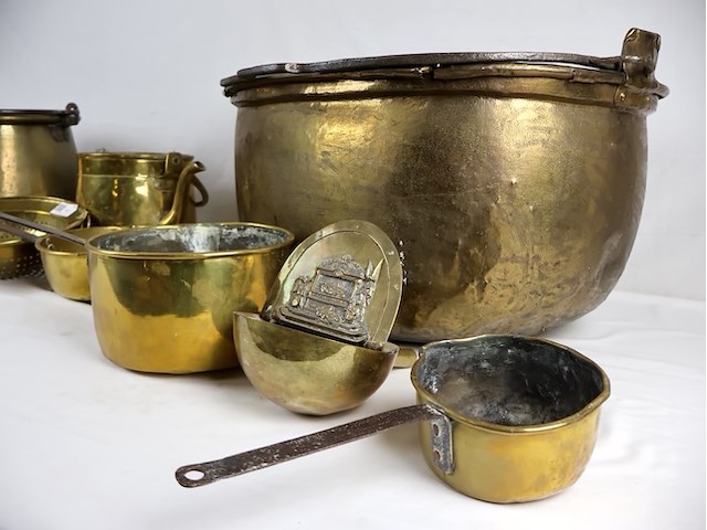 Potten geel koper (plm 6) - afbeelding 8 van  9