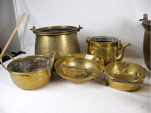 Potten geel koper (plm 6) - afbeelding 9 van  9