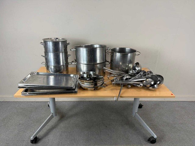 Potten-pannen-gastronormbakken-keukengerei - pannenset - afbeelding 1 van  5