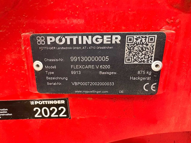 Pöttinger - flexcare v 6200 - hoeing machine - 2022 - afbeelding 2 van  2