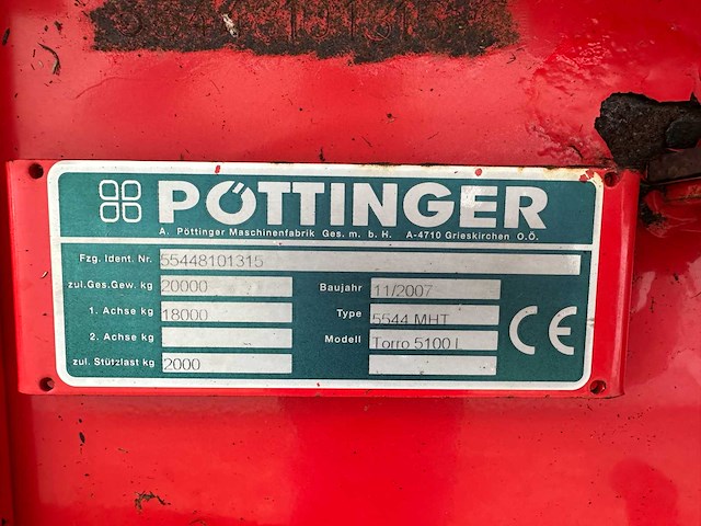 Pottinger - torro 5100l - silagewagen - 2007 - afbeelding 36 van  42