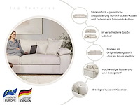 Pouf - beige stof met koord - afbeelding 3 van  9