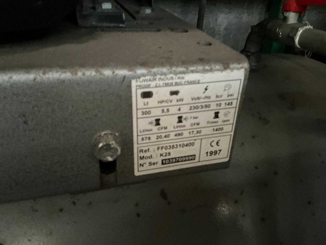 Powair k25 luchtcompressor - afbeelding 5 van  5