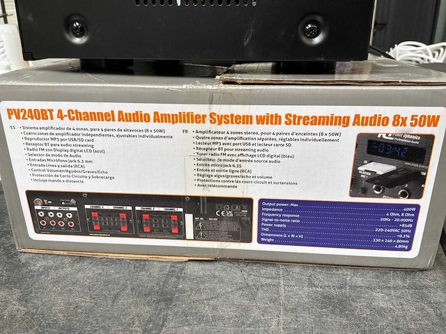 Power dynamics pv240bt versterker - afbeelding 5 van  5