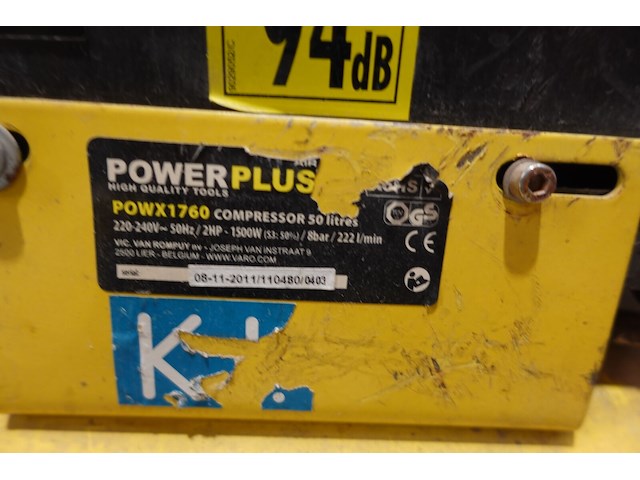 Powerplus compressor - afbeelding 6 van  7