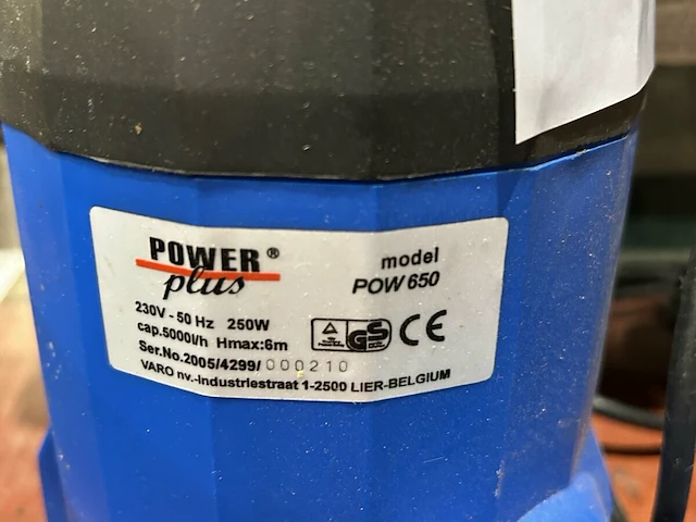Powerplus dompelpomp - afbeelding 2 van  2