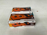 Powerplus lader met accu 20v (2x) - afbeelding 2 van  5