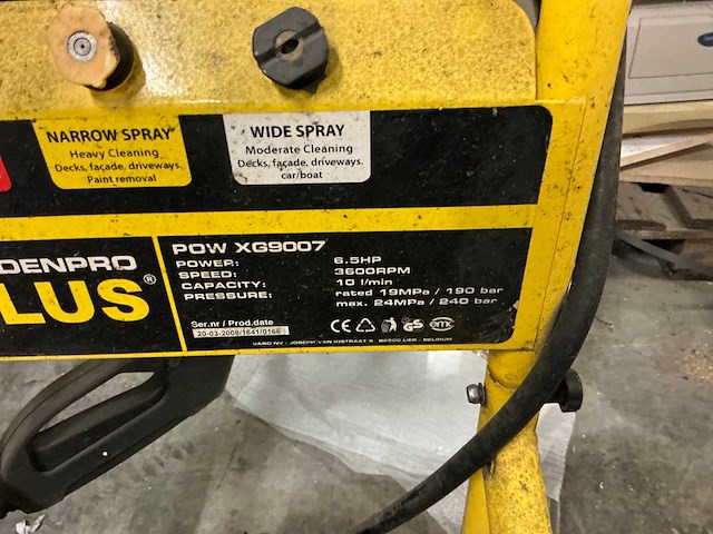 Powerplus pow xg9007 hogedrukreiniger - afbeelding 4 van  4