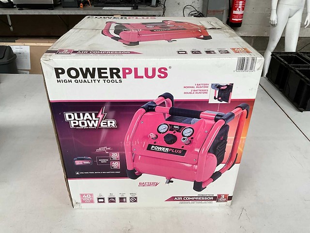 Powerplus powdp7070 luchtcompressor - afbeelding 1 van  3