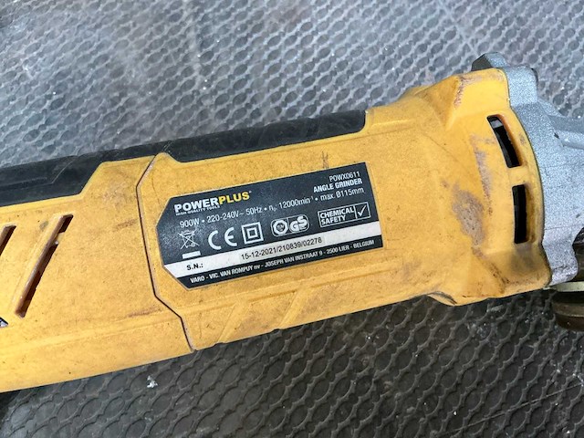 Powerplus powx0611 haakse slijpmachine - afbeelding 2 van  3