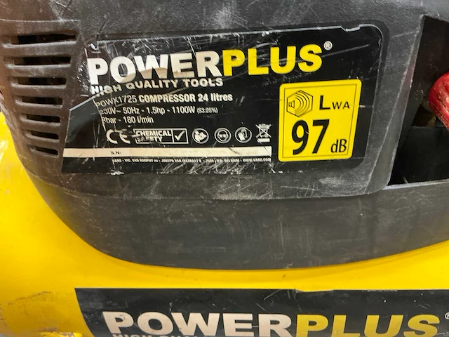 Powerplus powx1725 luchtcompressor - afbeelding 3 van  3