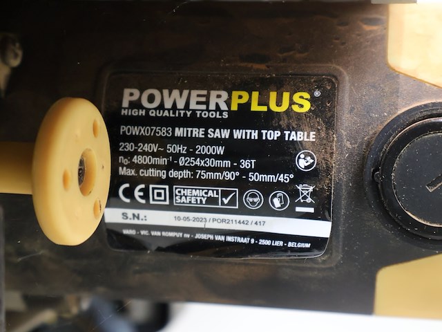Powerplus tafelzaag - afbeelding 5 van  6