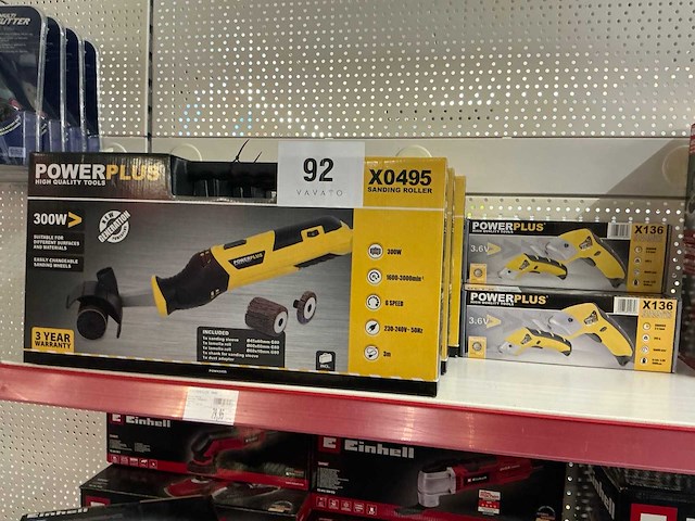 Powerplus x0495 elektrische schuurroller (3x) - afbeelding 1 van  4