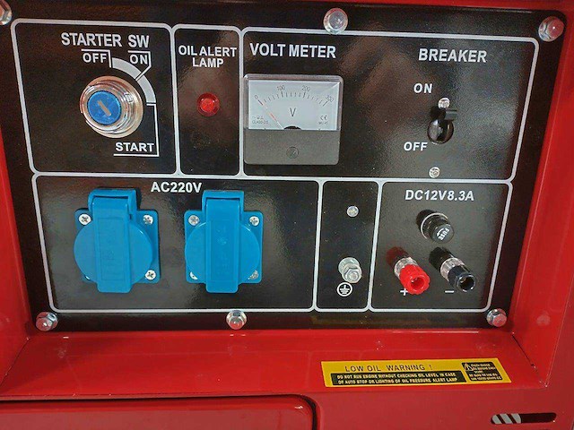 Powertech pg6500ds stroomgenerator - afbeelding 2 van  2