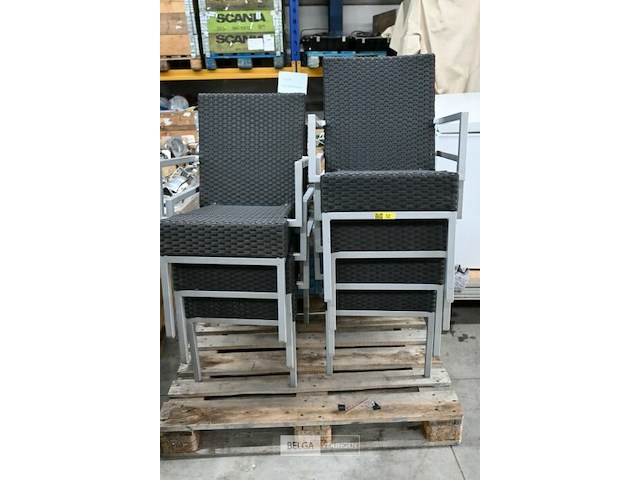 Poyrattan tuinstoelen (7x) - afbeelding 1 van  2
