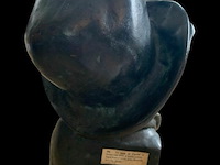 Prachtig bronzen hoofd charlie chaplin - afbeelding 3 van  4