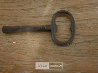 Prachtige antieke klok op marmeren voet - afbeelding 7 van  8