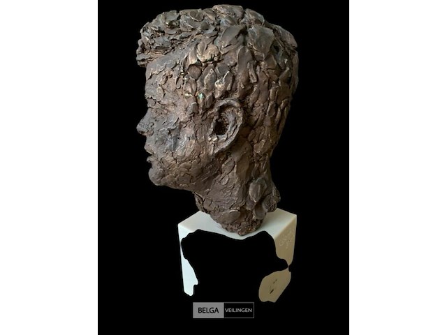 Prachtige bronzen kop john fitzgerald kennedy (jfk) - afbeelding 3 van  4