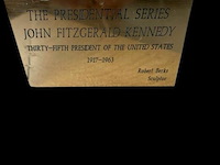 Prachtige bronzen kop john fitzgerald kennedy (jfk) - afbeelding 4 van  4