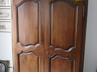 Prachtige oude eiken kledingkast in lodewijk xv stijl ( 1940 ) - afbeelding 1 van  6