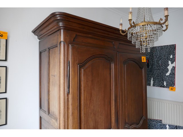Prachtige oude eiken kledingkast in lodewijk xv stijl ( 1940 ) - afbeelding 2 van  6