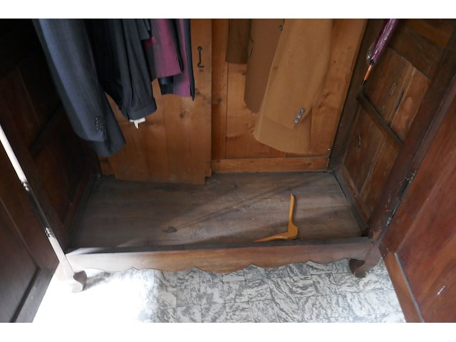 Prachtige oude eiken kledingkast in lodewijk xv stijl ( 1940 ) - afbeelding 5 van  6