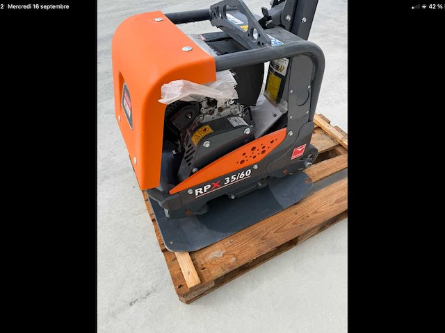 Prachtige rpx 35/60 gloednieuwe vibratieplaat - afbeelding 4 van  9