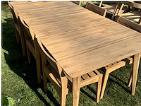 Prachtige tafel in teak - afbeelding 2 van  2