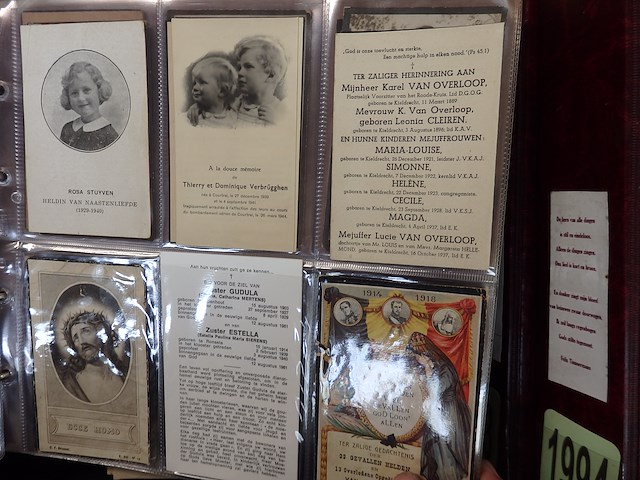 Prachtige verzameling rouwprenten fotos vanaf 1800 400=+ - afbeelding 2 van  12